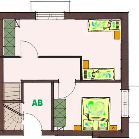 Apartmán Moderne Kurparkresidenz Strand Pro *